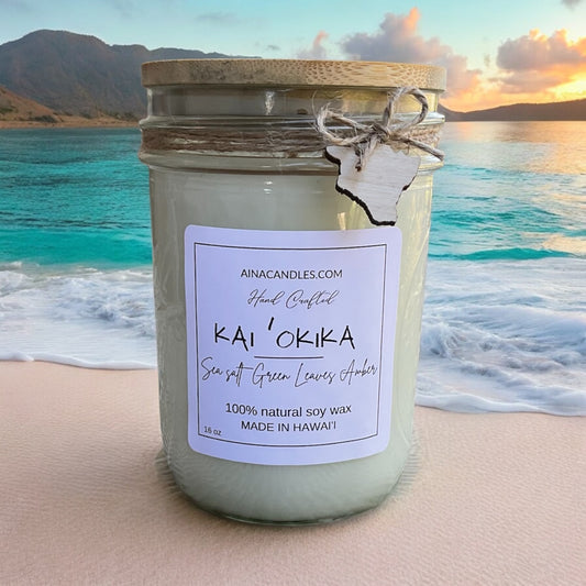 KAI ‘OKIKA (Ocean Orchid) 16oz Mason Jar