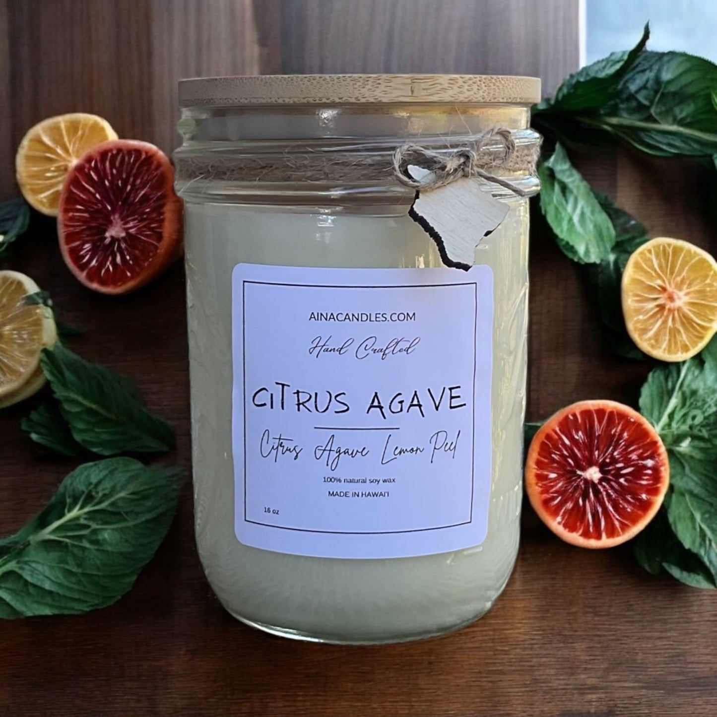 Citrus Agave 16oz Mason Jar