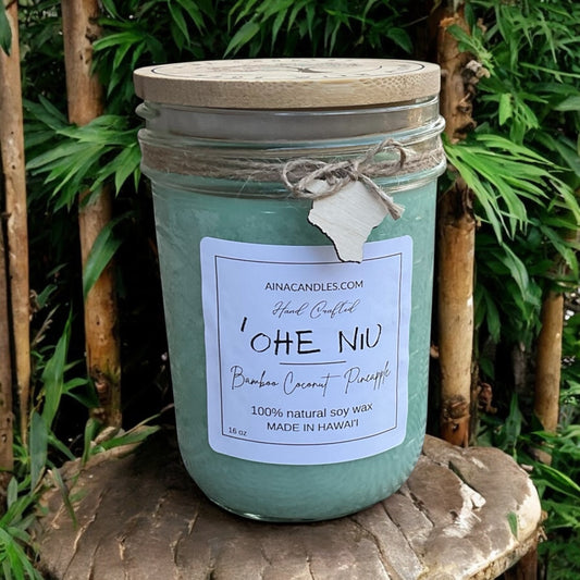 Bamboo Coconut 16oz Mason Jar