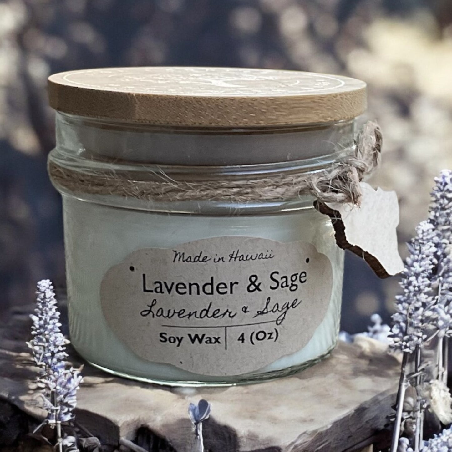 Lavender & Sage 4oz Jar Candle