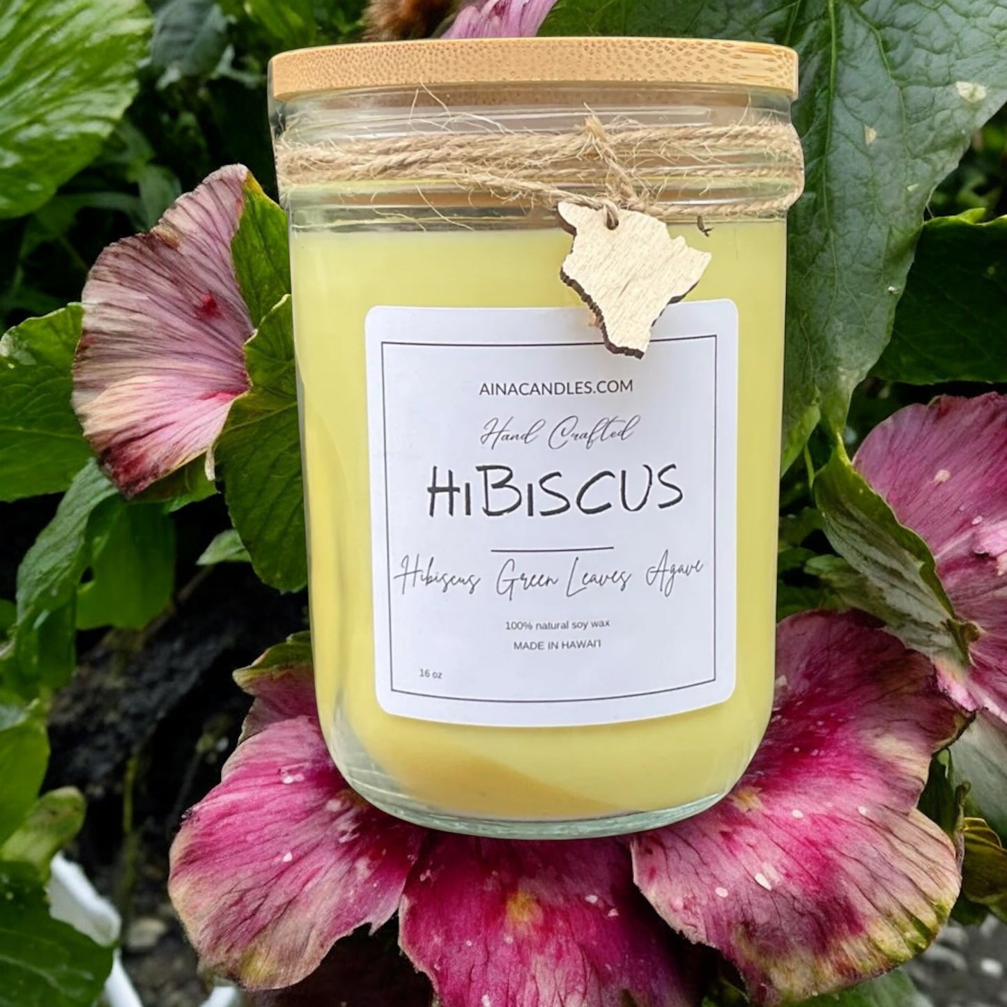 Hibiscus 16oz Jar Candle