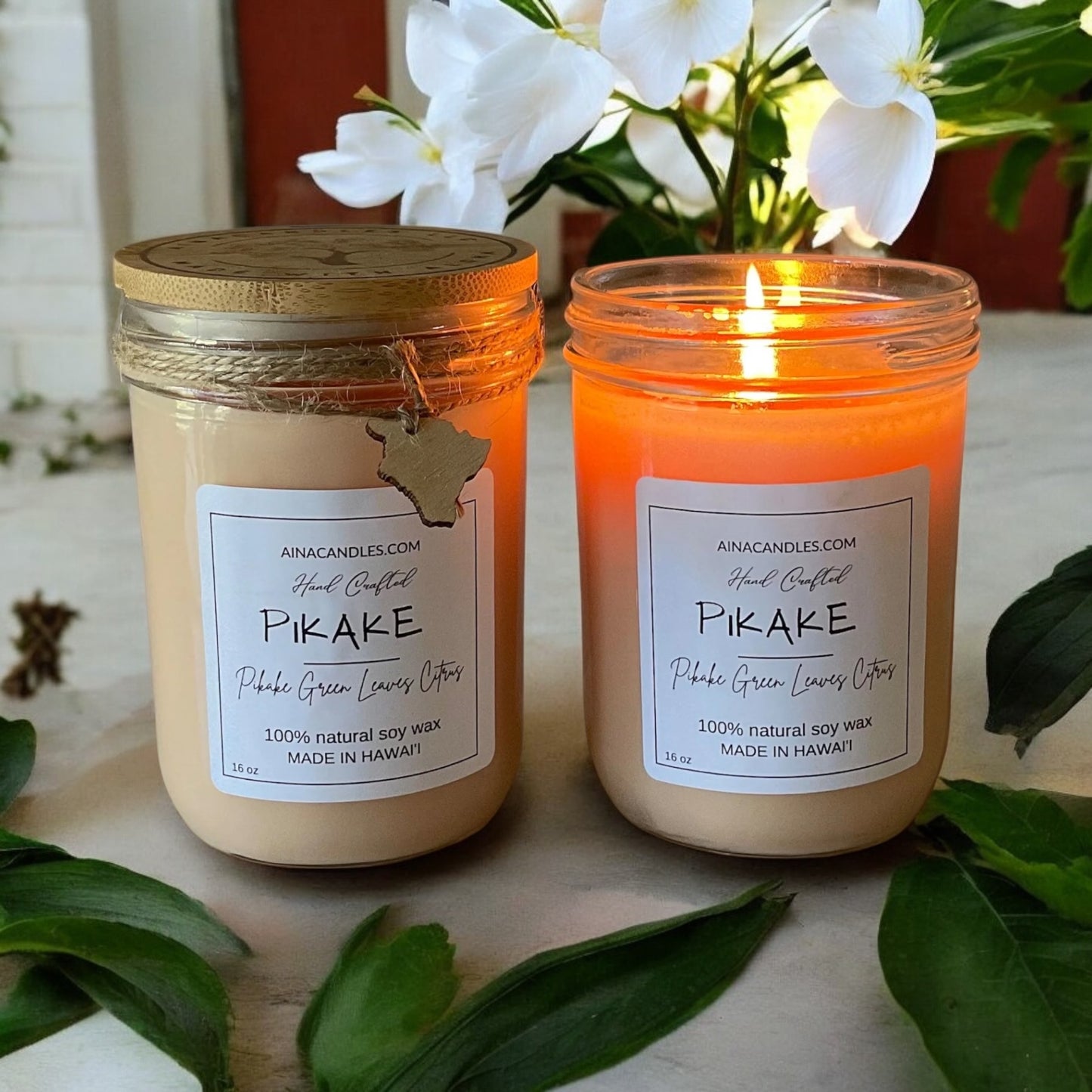 Pikake 16oz Mason Jar