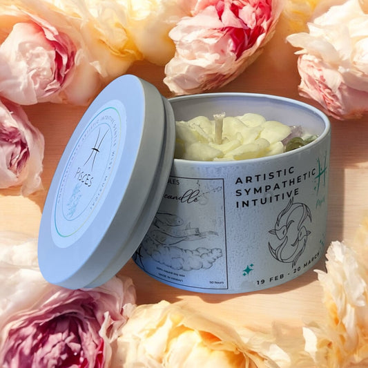 Pisces Zodiac Candle