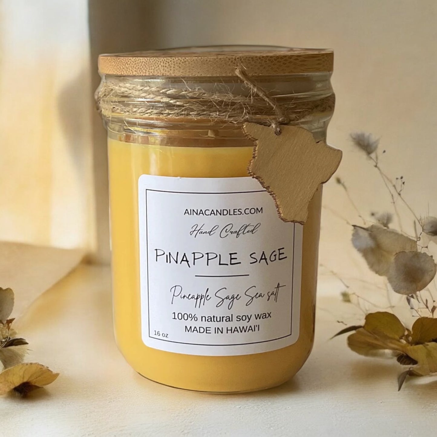 Pineapple Sage 16oz Jar Candle