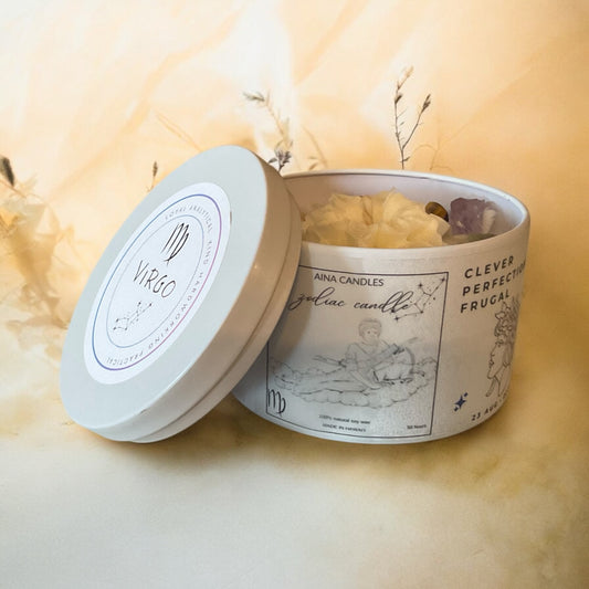Virgo Zodiac Candle
