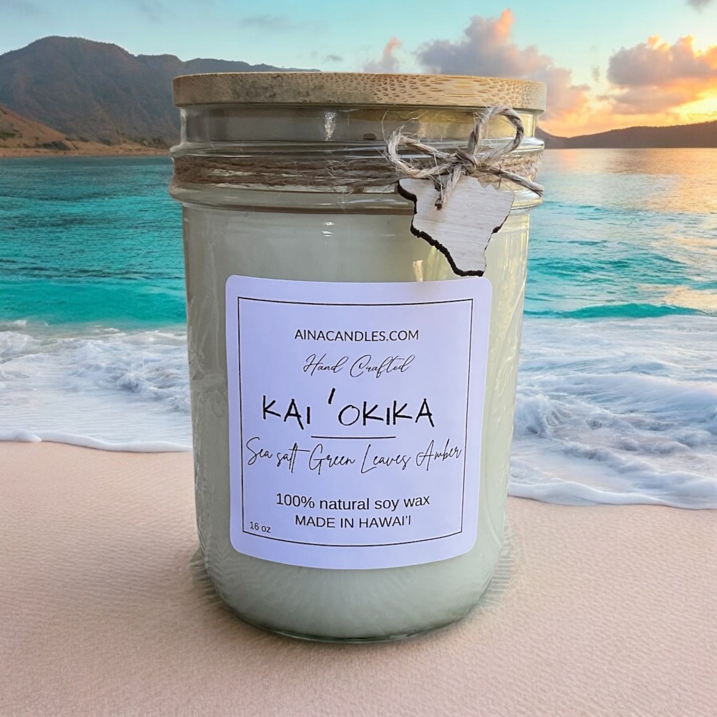 KAI ‘OKIKA (Ocean Orchid) 16oz Mason Jar