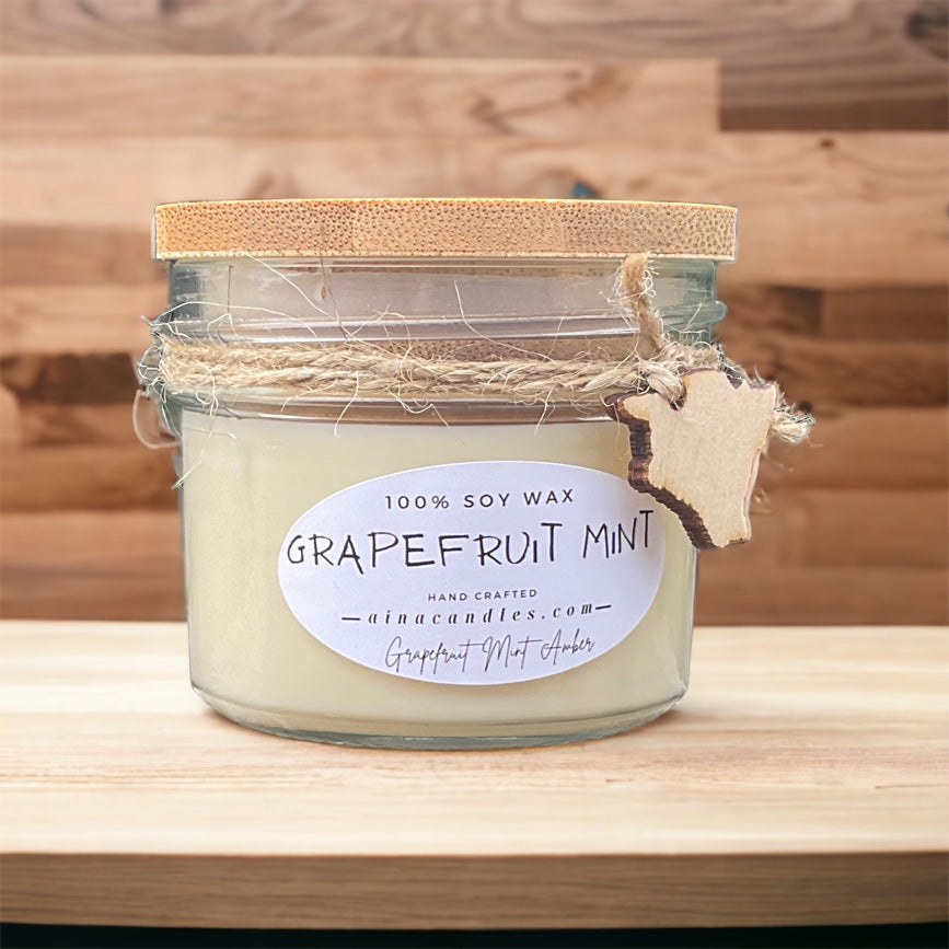 Grapefruit Mint 4oz Jar Candle