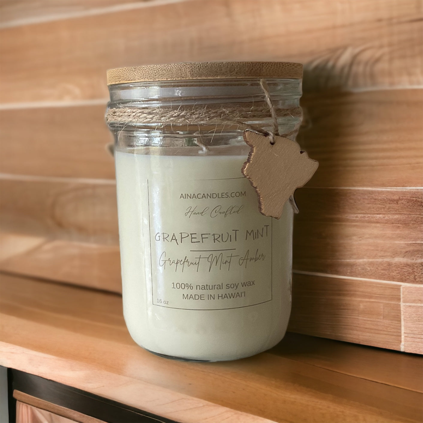 Grapefruit Mint 16oz Jar Candle