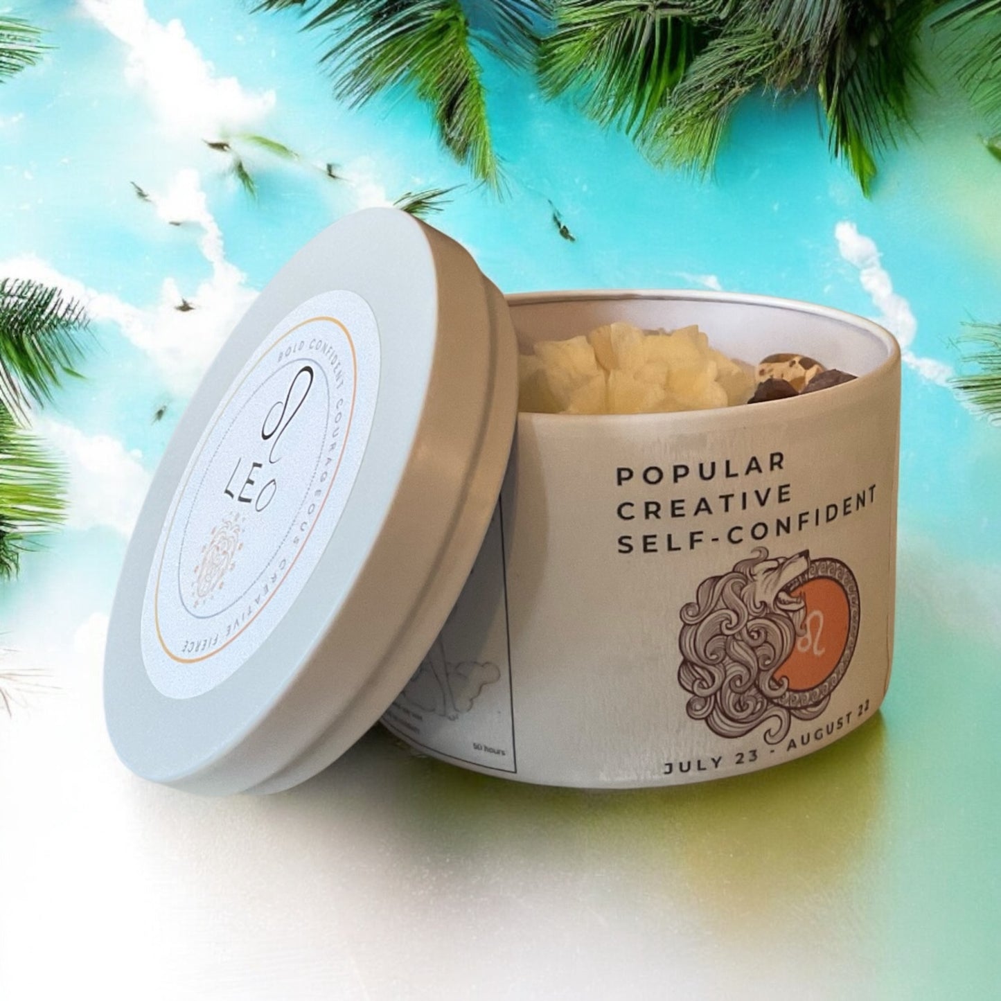 Leo Zodiac Candle