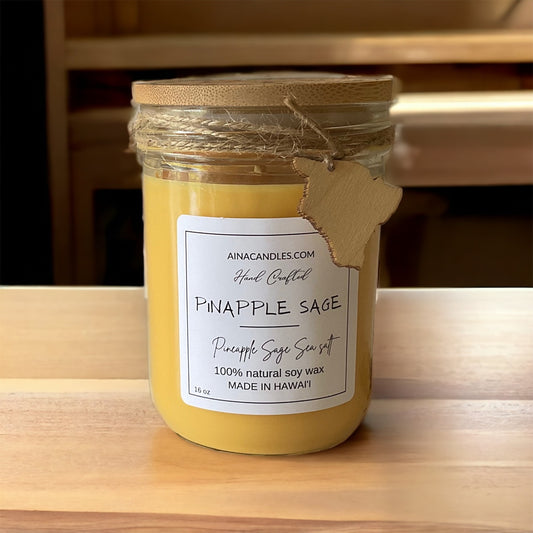 Pineapple Sage 16oz Jar Candle