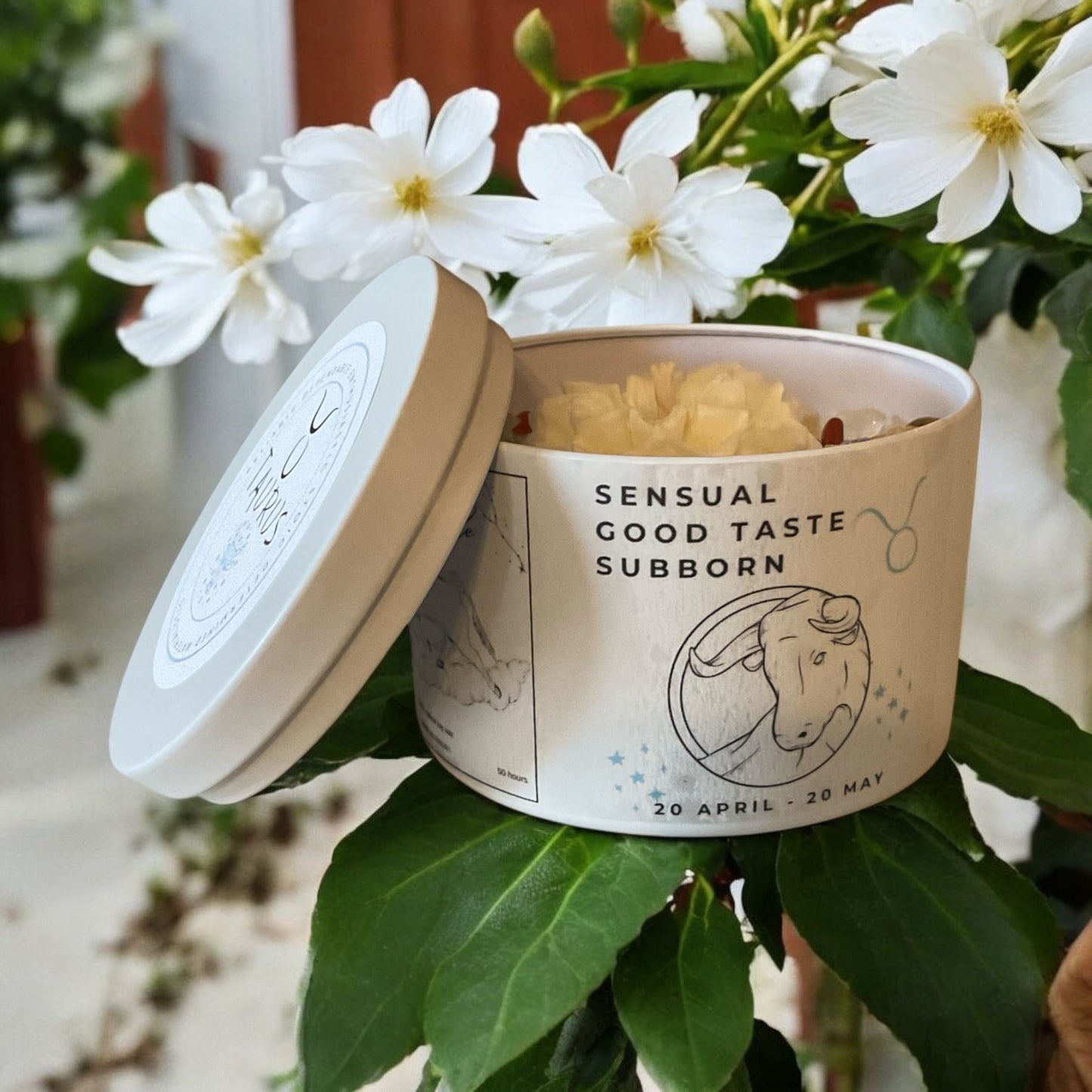 Taurus Zodiac Candle