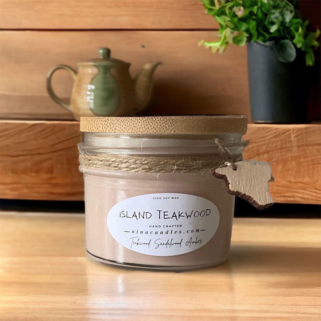 Island Teakwood 4oz Jar Candle